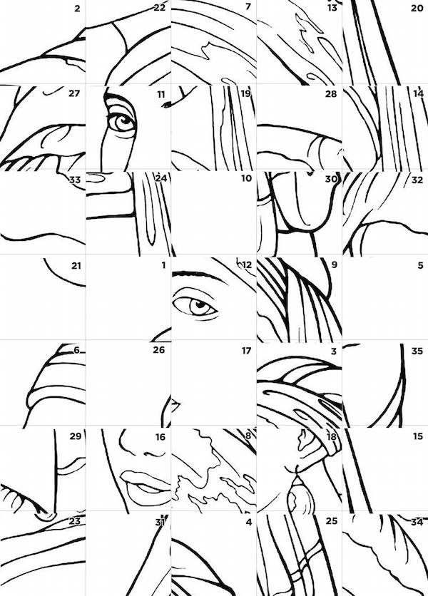 600x836 Drawing Exercise To Help You See Abstract Shapes Grid Drawing