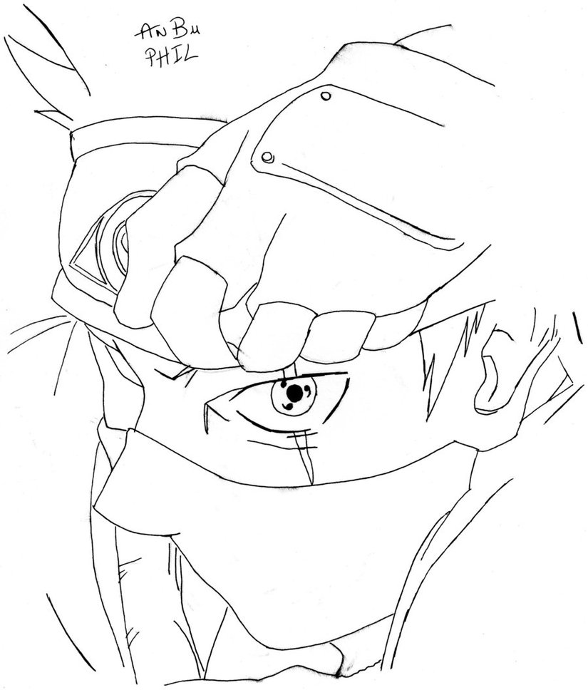 825x968 Kakashi And The Sharingan By Anbuphil