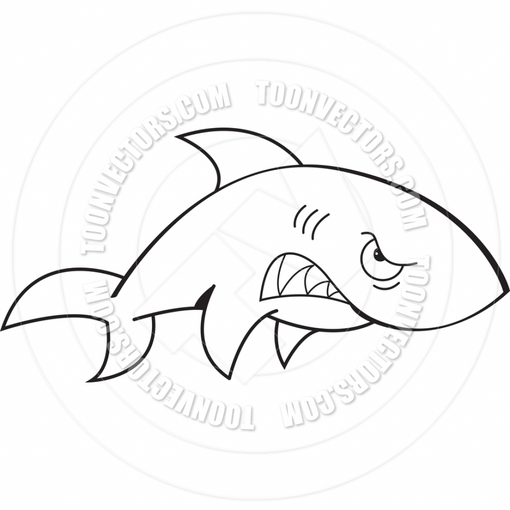 1024x1024 Cartoon Shark Drawing Cartoon Drawings Of Sharks How To Draw