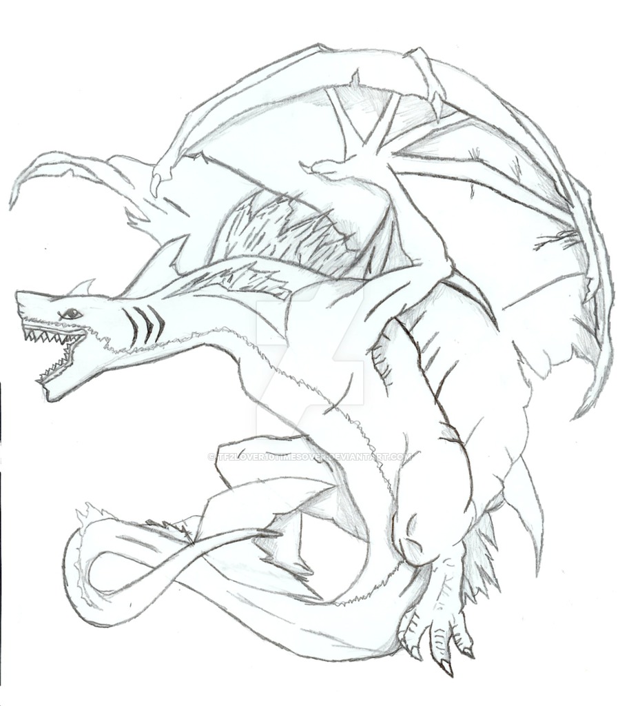 900x1024 Dragon Shark Commission By Tf2lover10timesover