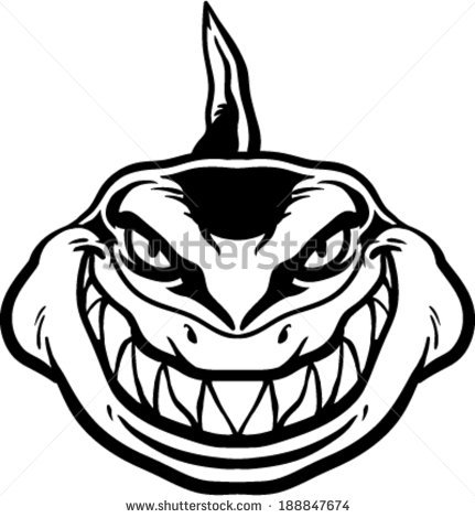 431x470 Drawn Shark Face