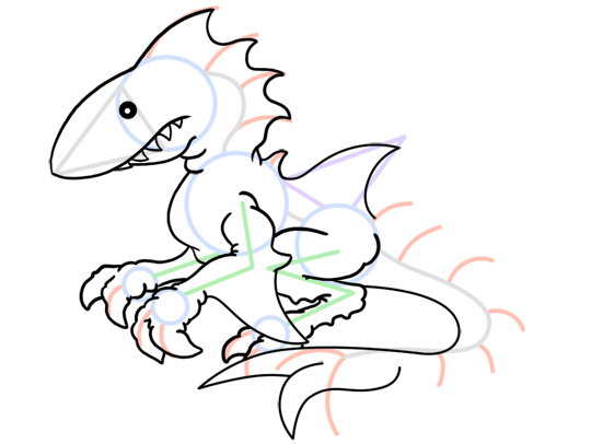 540x406 How To Draw A Great White Shark Dragon