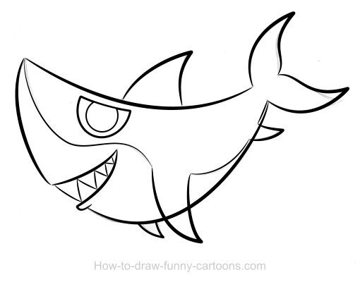 510x400 Drawn Pice Shark
