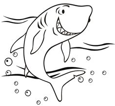 236x217 Free Printable Sharks To Color And Use For Crafts And Other