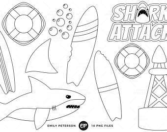 340x270 Shark Graphic Etsy