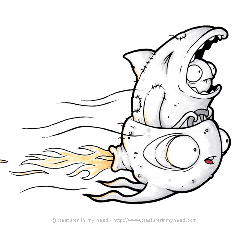 500x450 Shark The Creatures In My Head Artwork And More From Andrew Bell