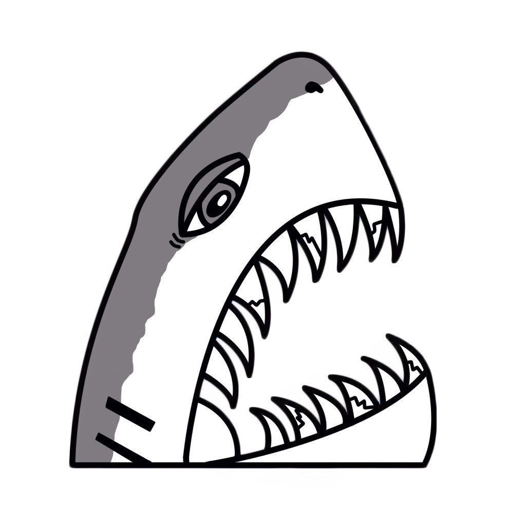 Shark Jaw Drawing at GetDrawings | Free download