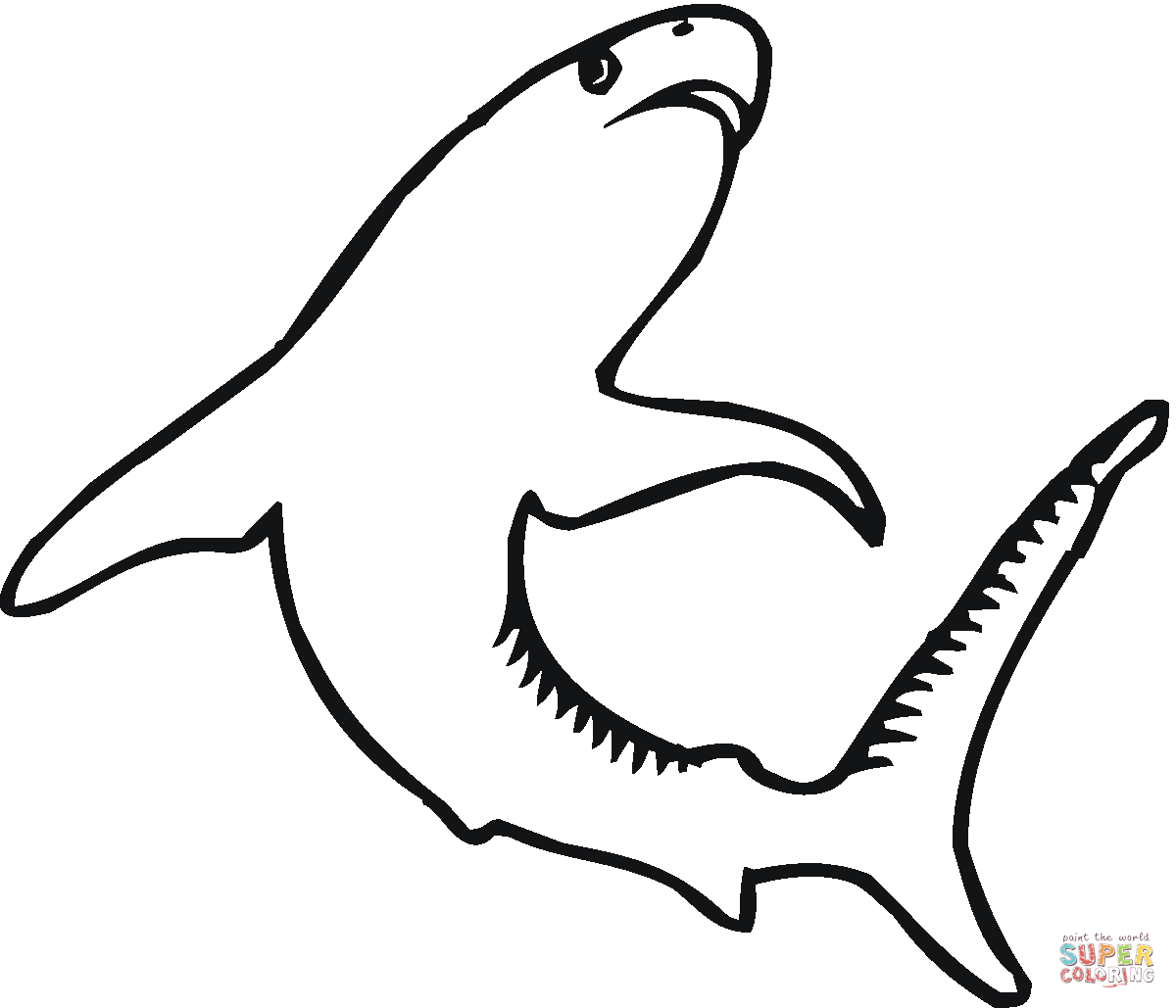 1200x1029 Tiger Shark 4 Coloring Page Free Printable Coloring Pages
