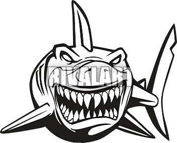 361x293 Mean Shark Clip Art Clipart Panda
