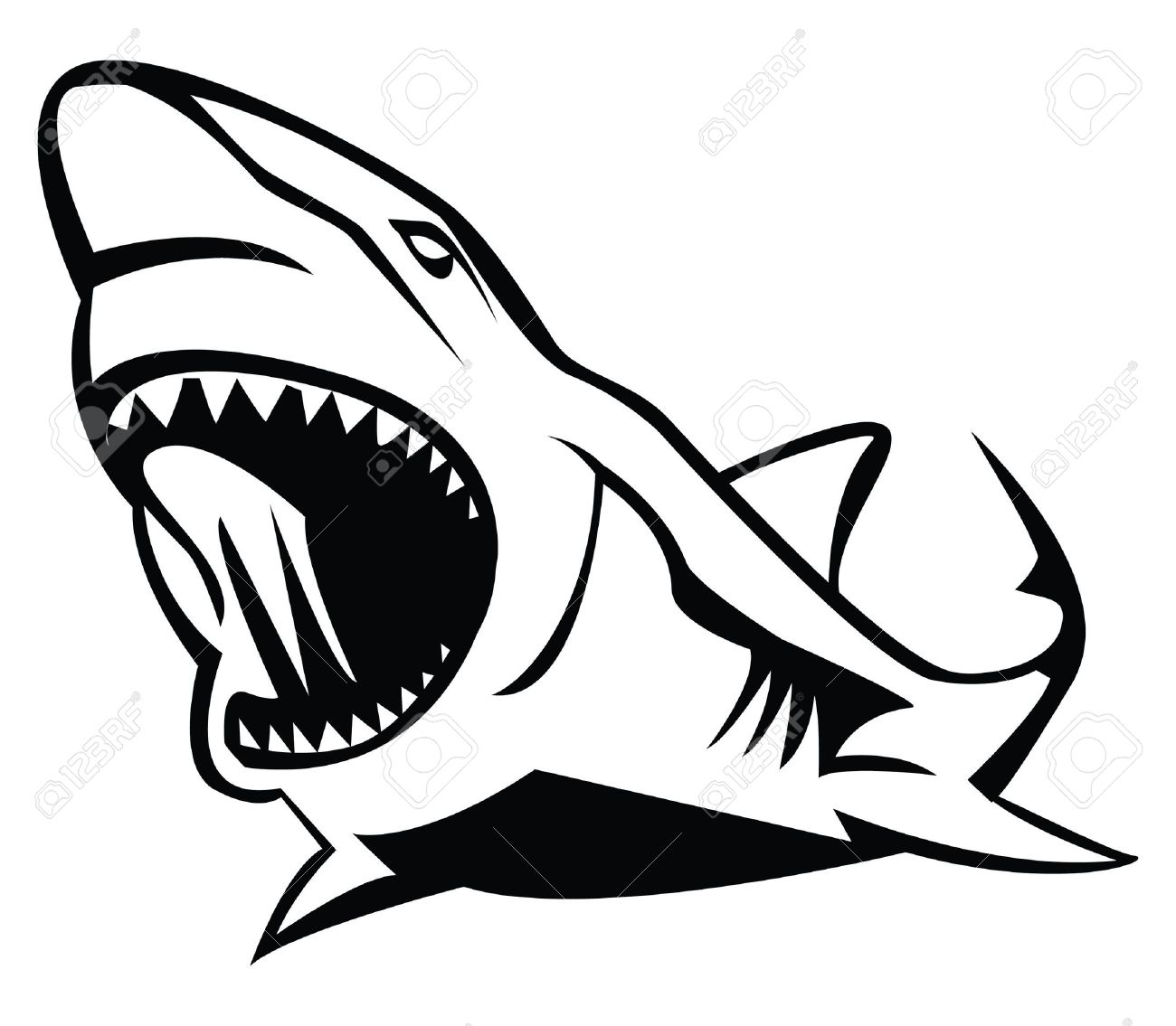 Shark Mouth Drawing at GetDrawings | Free download