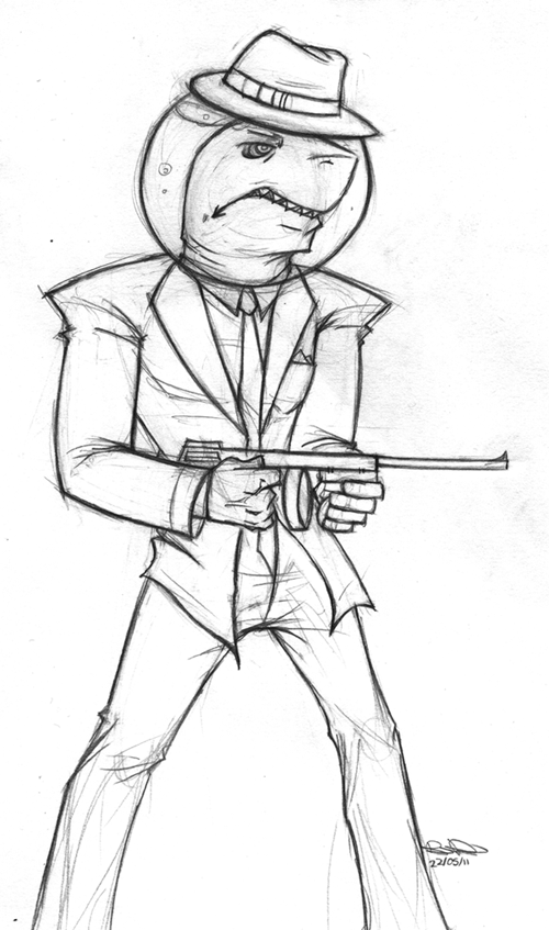 500x847 Fucking Shark Man By Nikipaprika