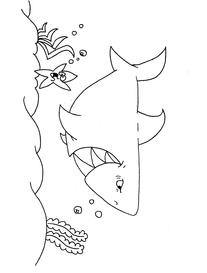 720x950 Shark Coloring Pages And Posters