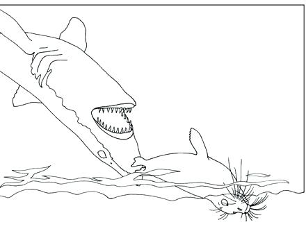 440x330 Shark Tale Coloring Pages Shark Coloring Pages Free Printable