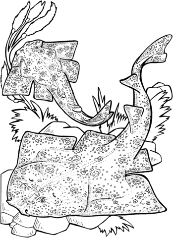 349x480 Angel Sharks Coloring Page Free Printable Coloring Pages