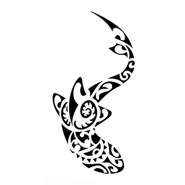 380x380 Protection Maori Shark Tattoo