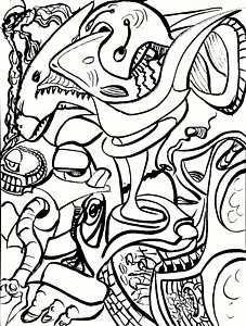 227x300 Shark Teeth Drawings Fine Art America