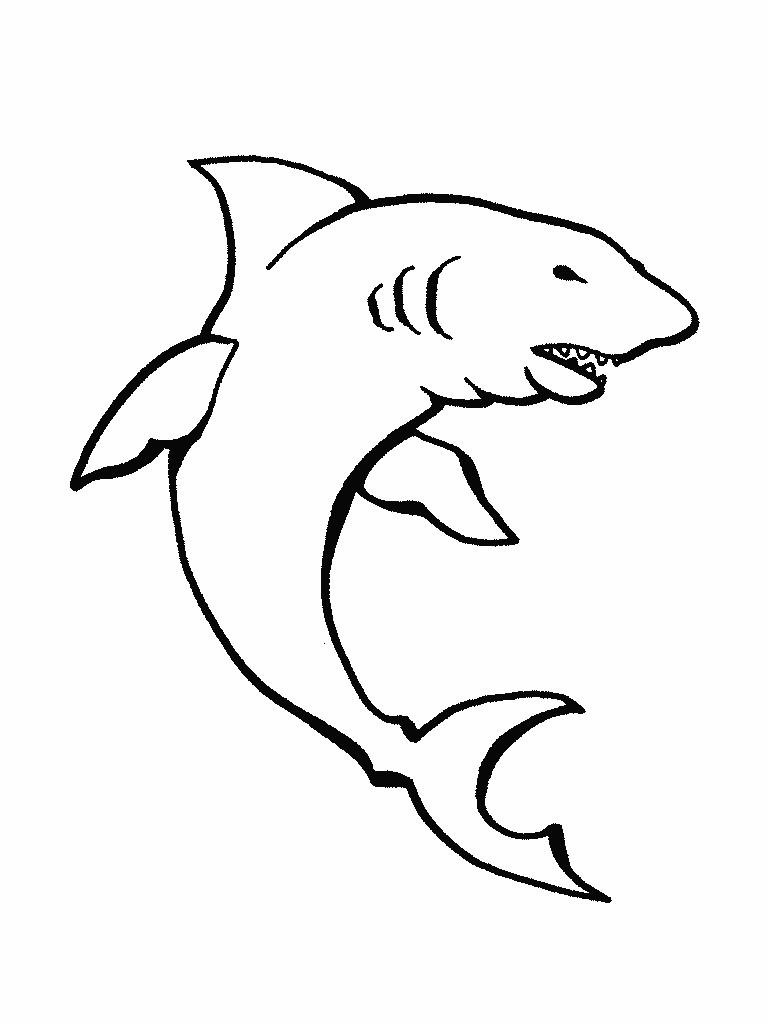 768x1024 Drawing Coloring For Child Shark To Coloring