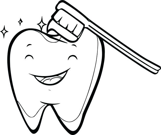 618x518 Teeth Coloring Pages For Preschoolers Dental