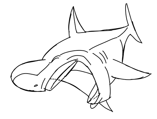 Shark Open Mouth Coloring Pages Coloring Pages