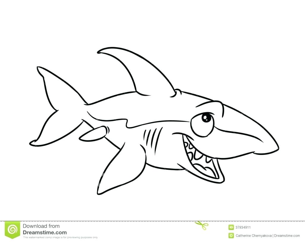 1024x812 Coloring Jaws Coloring Pages Goblin Shark Print. Jaws Coloring Pages