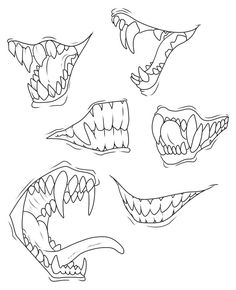 236x290 To Draw Sharp Teeth