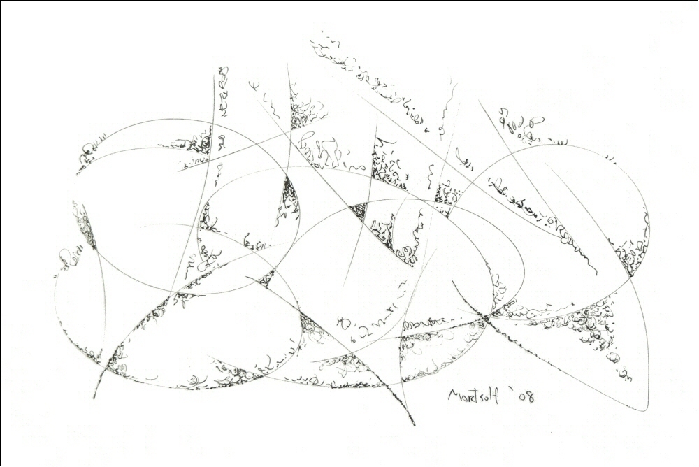 1000x668 Dave Martsolf Artwork Sharp Original Drawing Pen Abstract Art