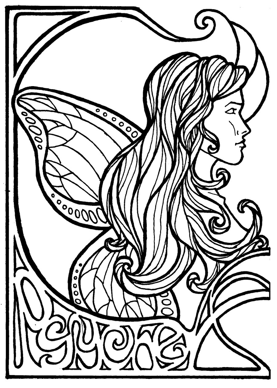 900x1261 Psyche Lineart By On @