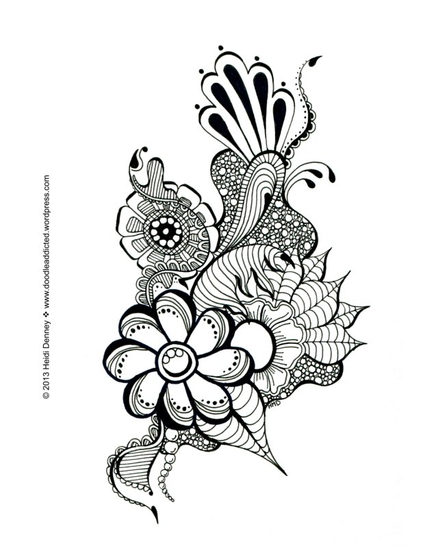 621x810 Doodle Art Coloring Book Book Preview Art