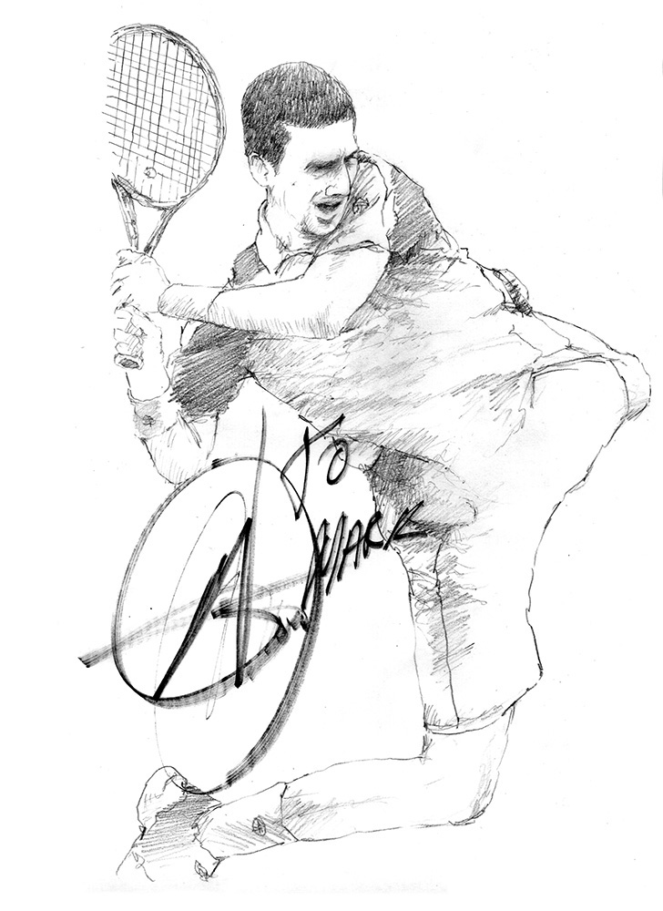 728x1000 Sketches Novak Djokovic Chicanepictures
