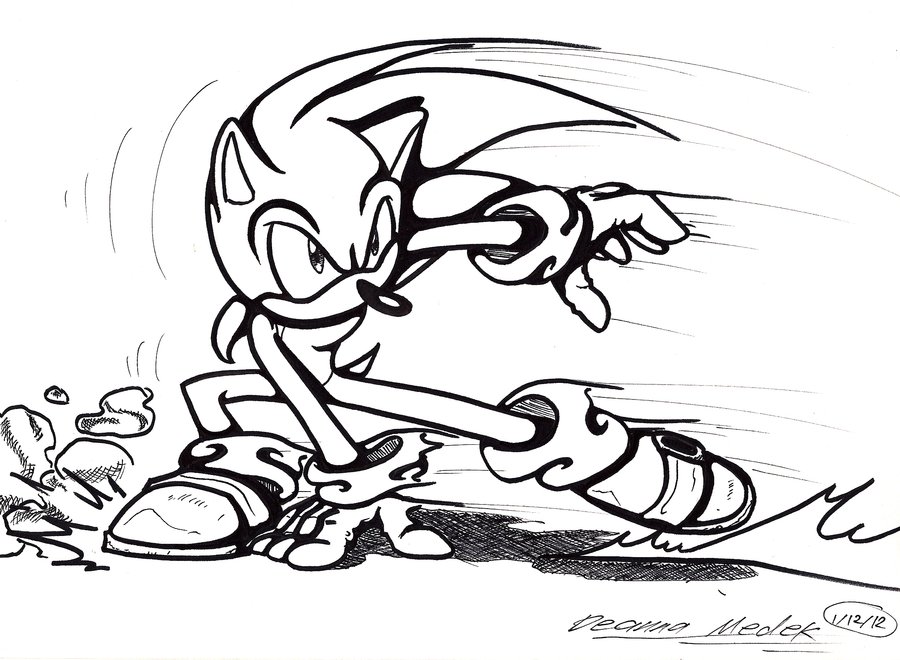 900x660 Sonic Sharpie By Xaolin26