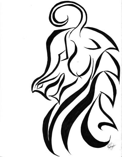 400x515 Tribal Dragon Teen Pen Amp Ink About Animals, Dragon, Tribal
