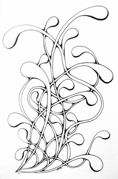 236x357 Peacock Feather. Sharpie Drawing 365 Day Art