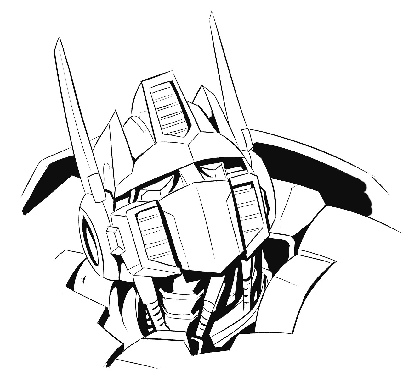 1280x1222 Day 8! I Was Going To Do Shattered Glass Optimus,