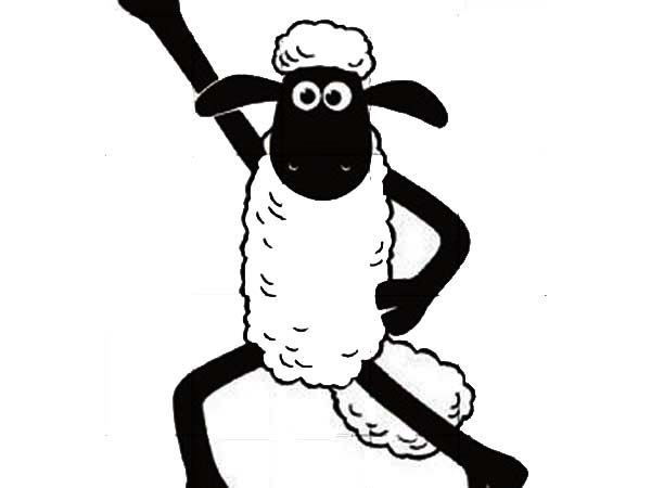 600x450 Shaun The Sheep Winning Pose Coloring Page Color Luna