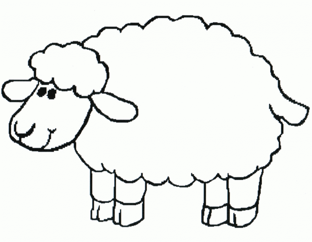 1024x794 Sheep Drawing For Kids