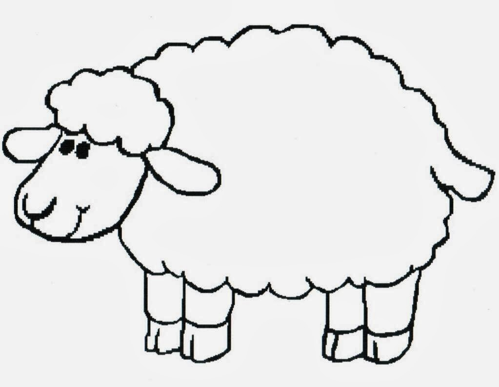 1023x793 Sheep Drawing For Kids