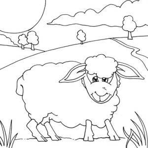 300x300 Kids Drawing Shaun The Sheep Coloring Page Kids Drawing
