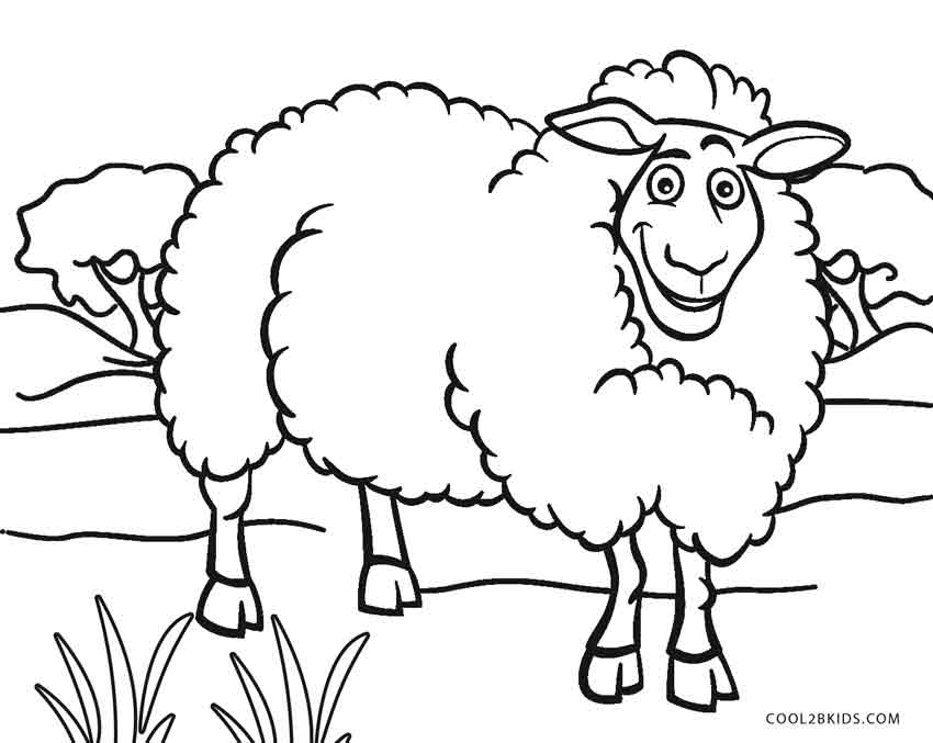 850x677 Free Printable Sheep Face Coloring Pages For Kids Cool2bkids