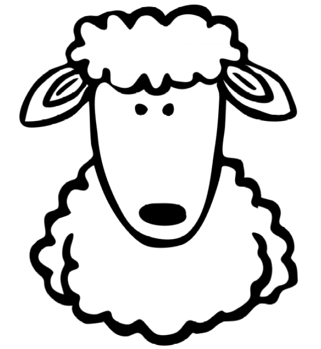 631x687 Sheep Coloring Page Animal Coloring Page