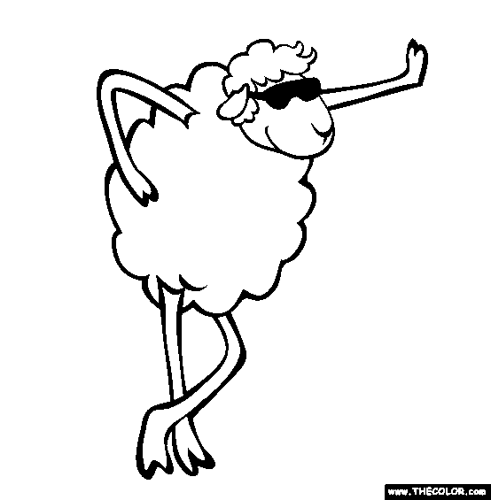 554x565 Drawn Sheep Printable