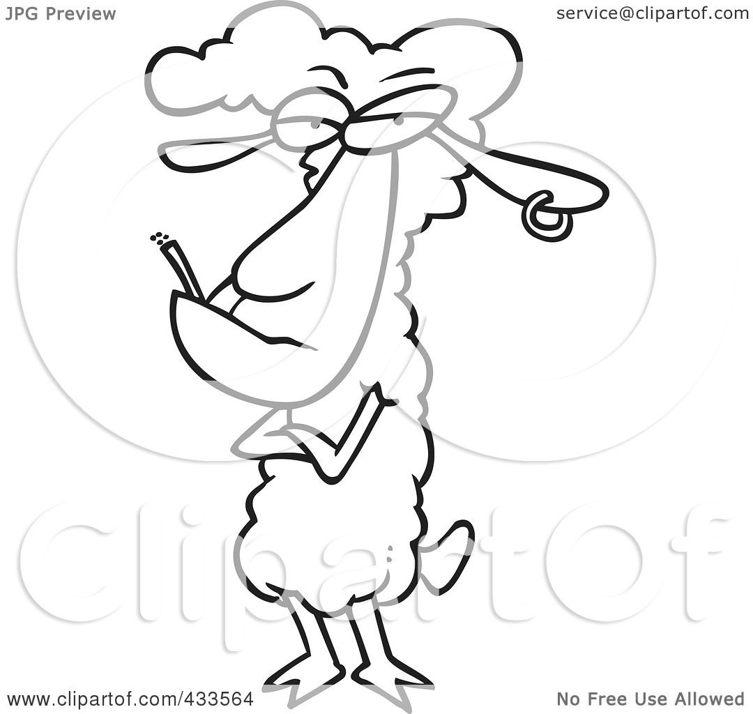 1080x1024 Royalty Free (Rf) Clipart Illustration Of Coloring Page Line Art