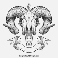 236x236 Ram Skull Tattoo