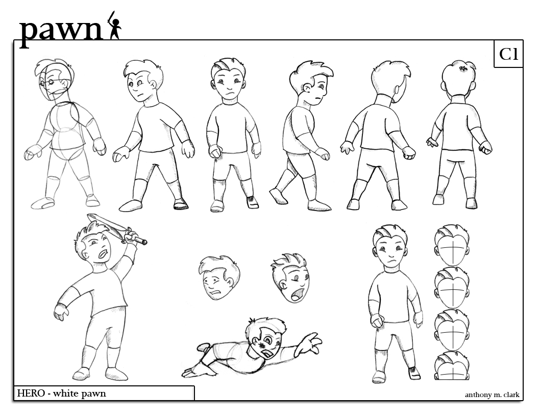 1056x816 Model Sheet For Character