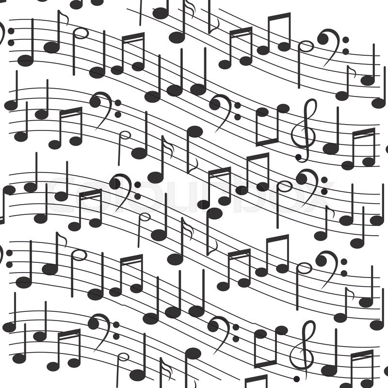 800x800 Flat Design Sheet Music Icon Vector Illustration Stock Vector