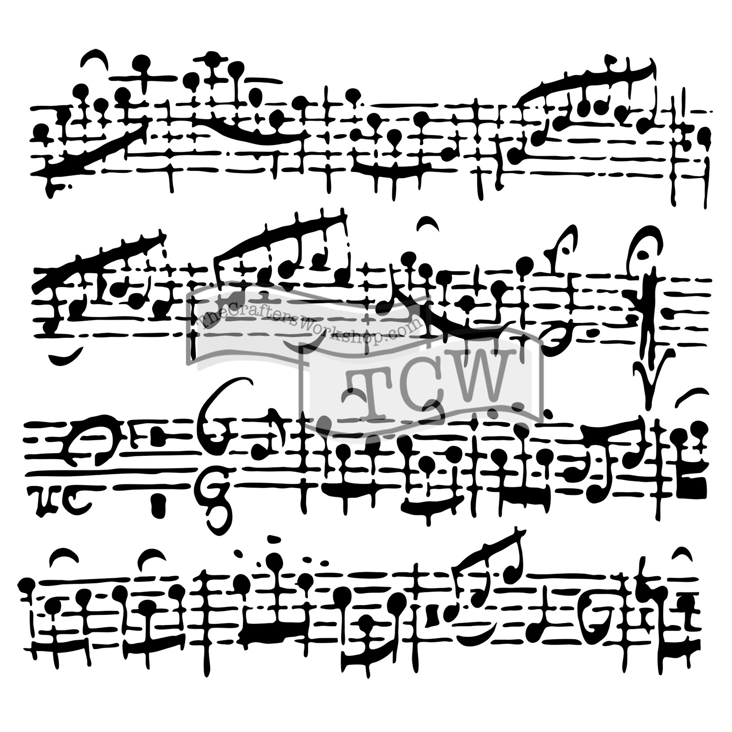 1500x1500 Workshop 6 X6 Sheet Music Stencil