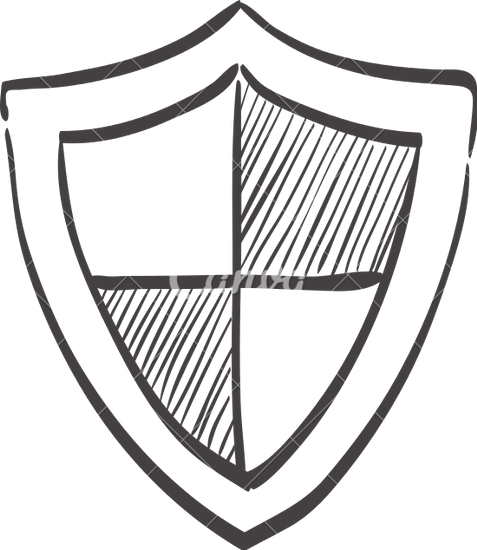 477x550 Sketch Icon Of A Shield