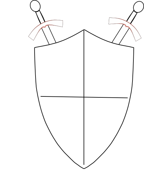 462x596 Crossed Swords And Shield Clip Art