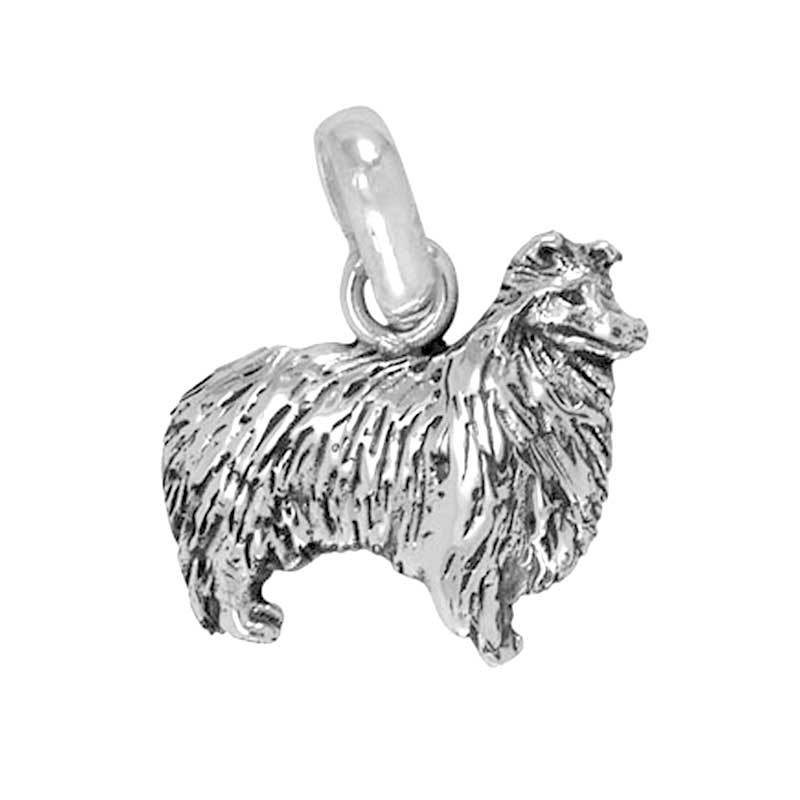 800x800 Sheltie Charm Sterling Silver Sheltie Jewelry Bracelets