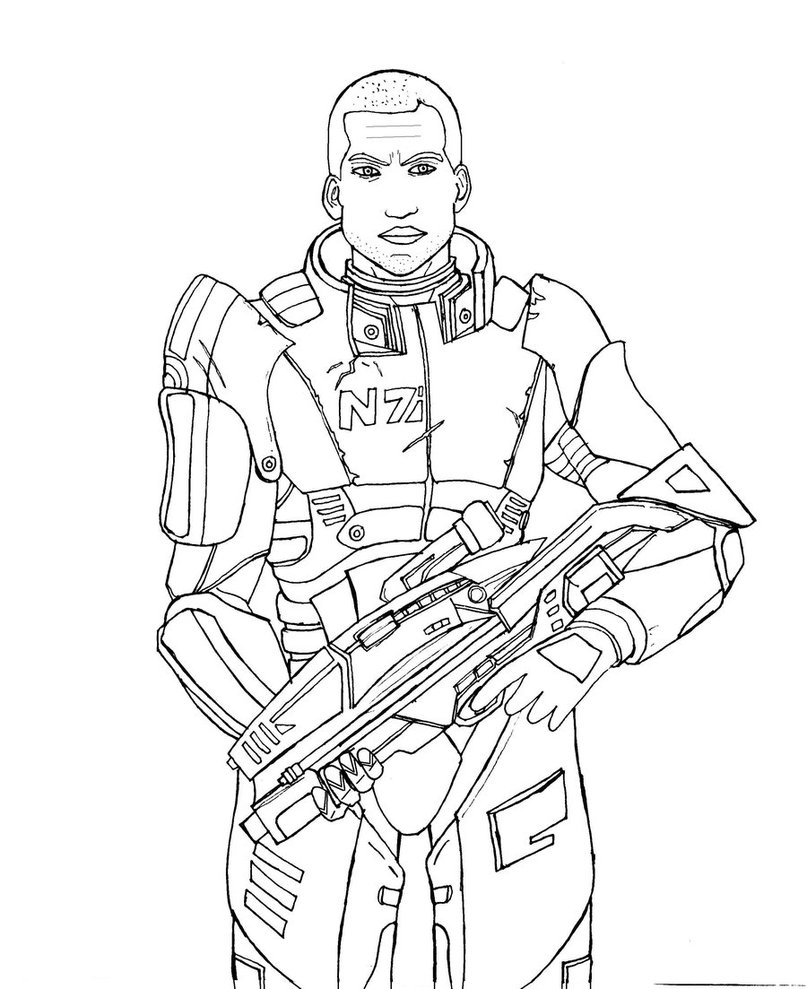 807x989 Mass Effect Shepard By Rako2010