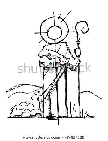 360x470 Hand Drawn Vector Illustration Or Drawing Of Jesus Christs